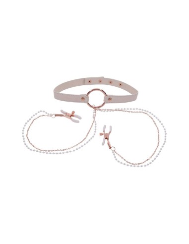 PEACHES ‘N CREAME COLLAR WITH NIPPLE CLA