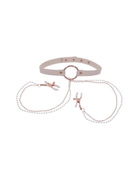 PEACHES ‘N CREAME COLLAR WITH NIPPLE CLA