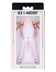 PEACHES ‘N CREAME PEARL NIPPLE CLAMPS