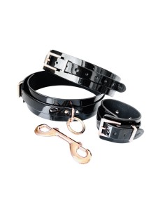 KINKY DIVA WRIST & THIGH CUFFS BLACK