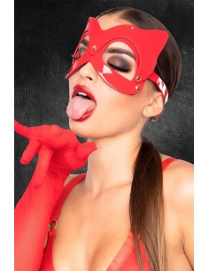 KINKY DIVA CAT MASK RED 2
