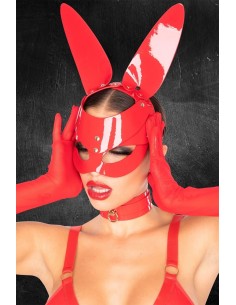 KINKY DIVA BUNNY MASK RED 2
