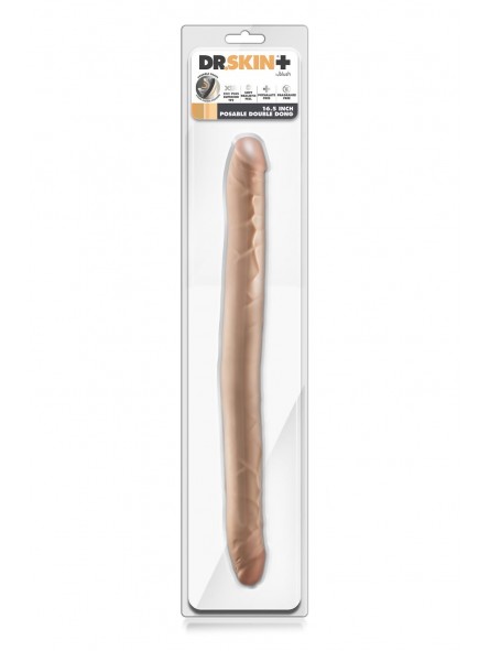 DR. SKIN PLUS 16.5” POSABLE DOUBLE DONG