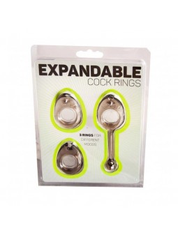 Expandable Cock Ring Set 3...