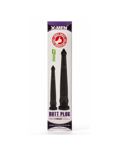 X-Men 12.6" Butt Plug Silicone Black