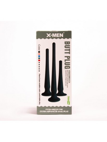 X-MEN Butt Plug Size M Black X-MEN Butt Plug Size M Black