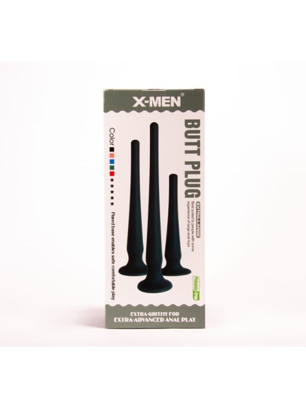 X-MEN Butt Plug Size M Black