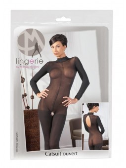 Catsuit with Lace Collar S/M