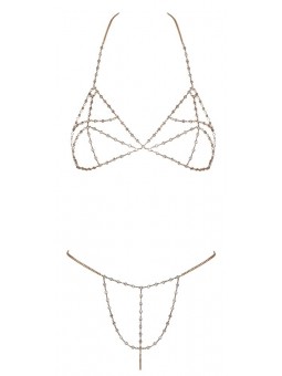 Bra Set Chain Gold