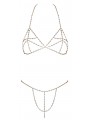 Bra Set Chain Gold
