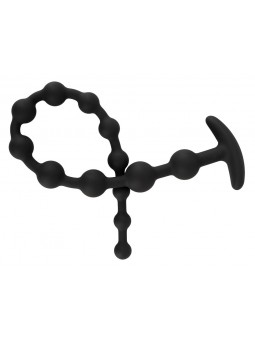 Black Velvets Anal Beads Silic