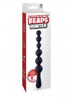 NMC 9 INCH RIBBED SILICONE ANAL BALL BEA