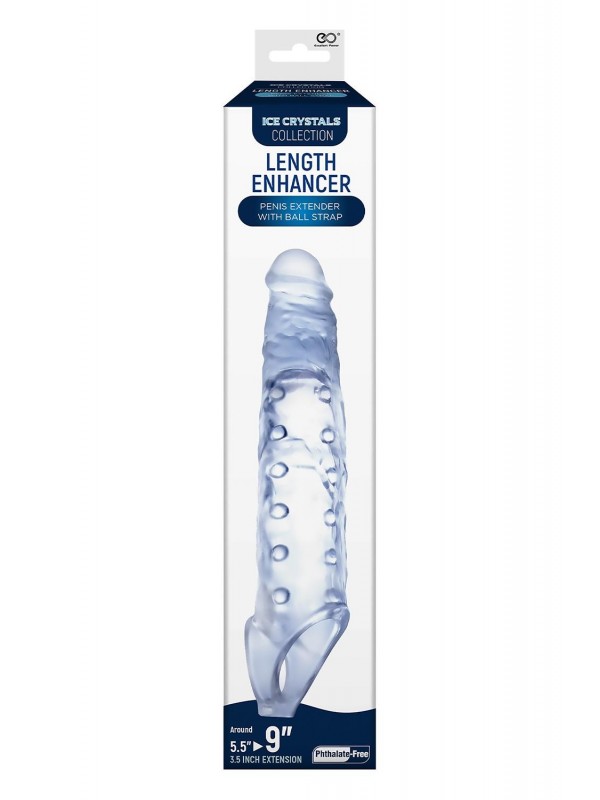 NMC 9 INCH TPE TRANSPARENT PENIS LENGTH