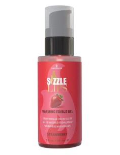 SENSUVA SIZZLE LIPS WARMING GEL STRAWBER