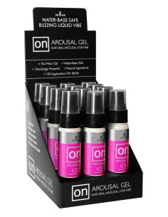 SENSUVA ON ICE AROUSAL GEL 12 PIECE DISP