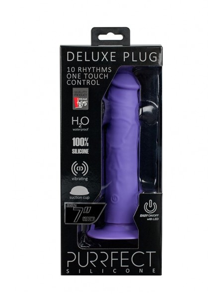 PURRFECT SILICONE ONE TOUCH PURPLE PURRFECT SILICONE ONE TOUCH PURPLE