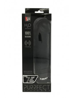 PURRFECT SILICONE DELUXE 7.5INCH BLACK