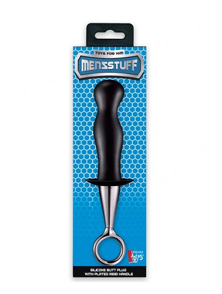 MENZSTUFF ANAL PLUG WITH PLATED HANDLE MENZSTUFF ANAL PLUG WITH PLATED HANDLE