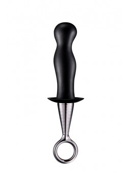 MENZSTUFF ANAL PLUG WITH PLATED HANDLE