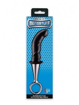MENZSTUFF ANAL PLUG WITH PLATED HANDLE