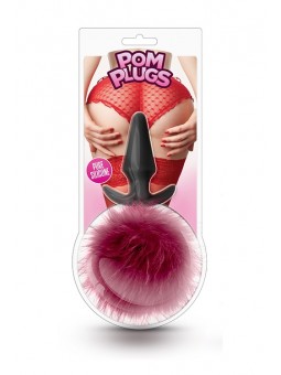 POM PLUGS FUR POM POM BURGUNDY