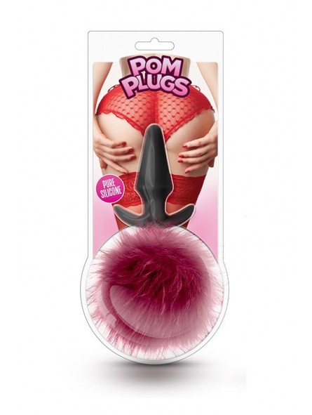 POM PLUGS FUR POM POM BURGUNDY