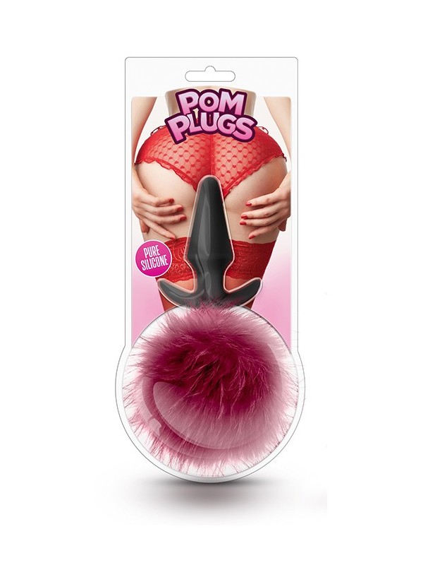 POM PLUGS FUR POM POM BURGUNDY