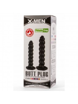 X-Men 9.45" Butt Plug Silicone Black M