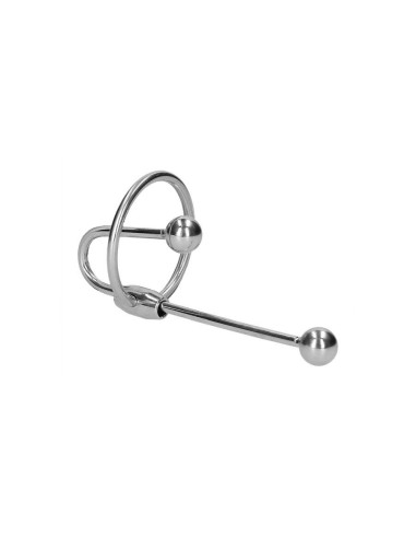 Stainless Steel Penis Plug with Ball - 0