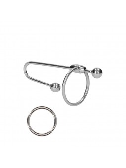 Stainless Steel Penis Plug with Ball - 0