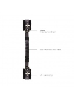 Bonded Leather Hand Cuffs with Handle