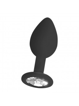 Silicone Butt Plug with Removable Jewelr