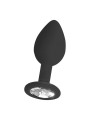 Silicone Butt Plug with Removable Jewelr