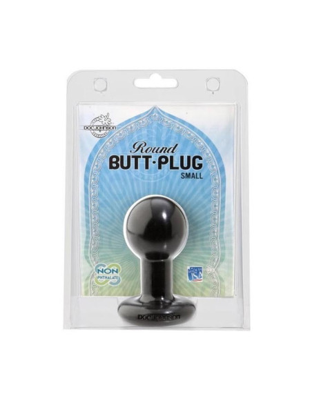 DOC JOHNSON ROUND BUTT-PLUG SMALL BLACK acquista online su Porky's Store