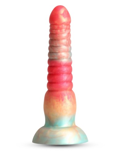 COLOURS STACKED 6 INCH DILDO RED/GOLD