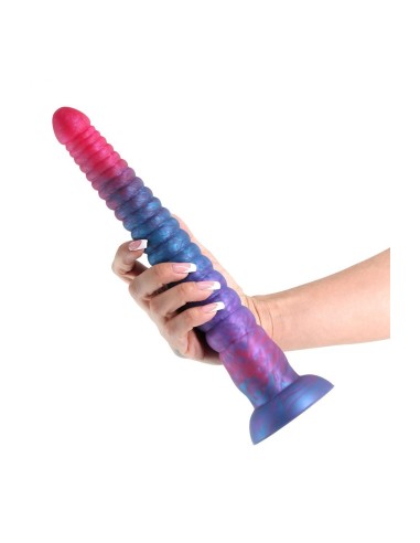 COLOURS STACKED 12 INCH DILDO PINK/BLUE