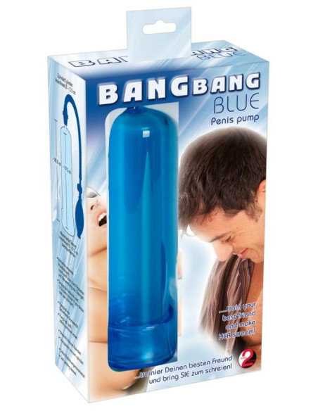 Bang Bang Blue Penis Pump blue acquista online su Porky's Store