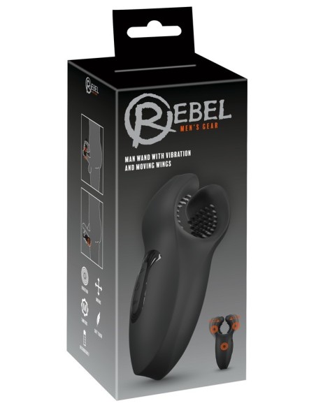Rebel Man Wand w Moving Wings