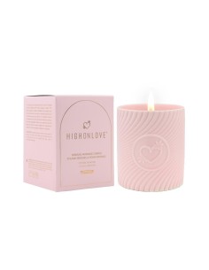HIGH ON LOVE PINK MASSAGE CANDLE LITCHI 2