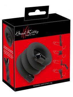 BK bendable cock & ball ring