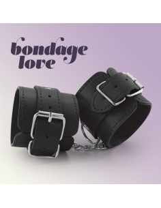 MANETTE IN PELLE BONDAGE LOVE NERO CRUSH