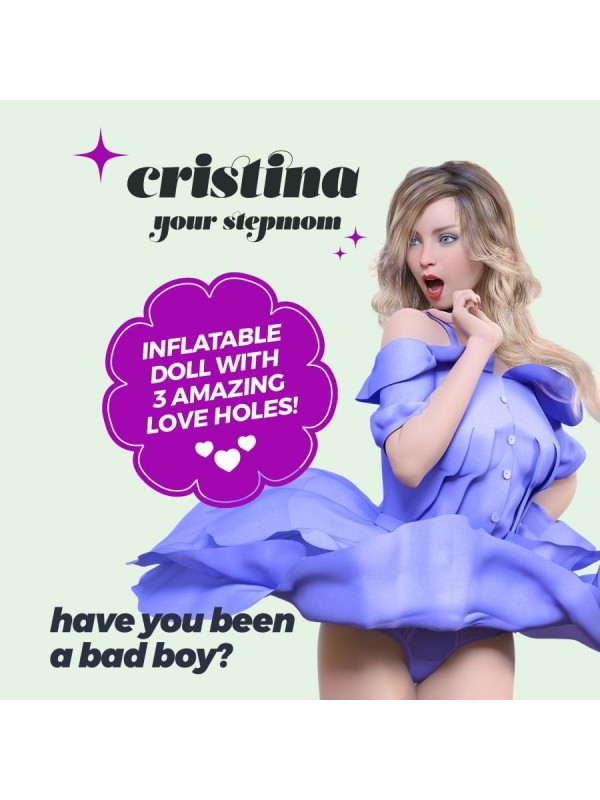 CRISTINA LA MATRIGNA BAMBOLA GONFIABILE