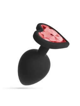 CUORE PLUG ANALE PICCOLO CON 4 GIOIELLI