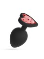 CUORE PLUG ANALE PICCOLO CON 4 GIOIELLI