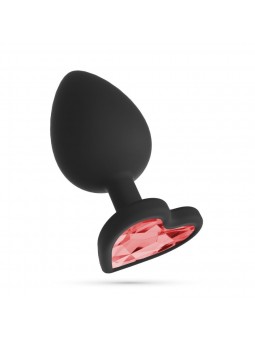 CUORE PLUG ANALE PICCOLO CON 4 GIOIELLI