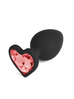 CUORE PLUG ANALE PICCOLO CON 4 GIOIELLI