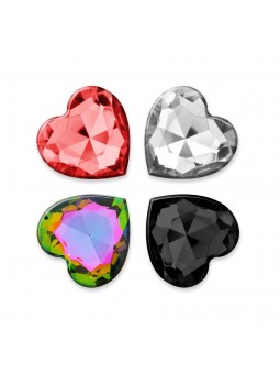 CUORE PLUG ANALE PICCOLO CON 4 GIOIELLI