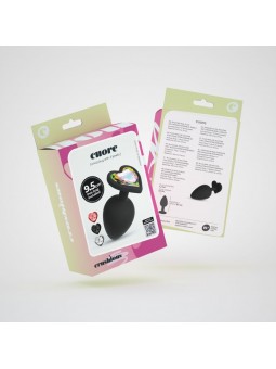CUORE PLUG ANALE GRANDE CON 4 GIOIELLI
