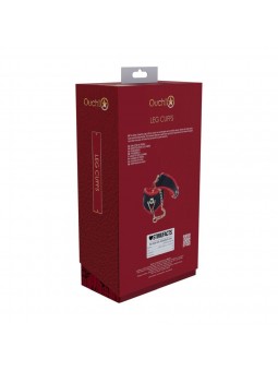 Milan Collection - Leg Cuffs - Black/Red