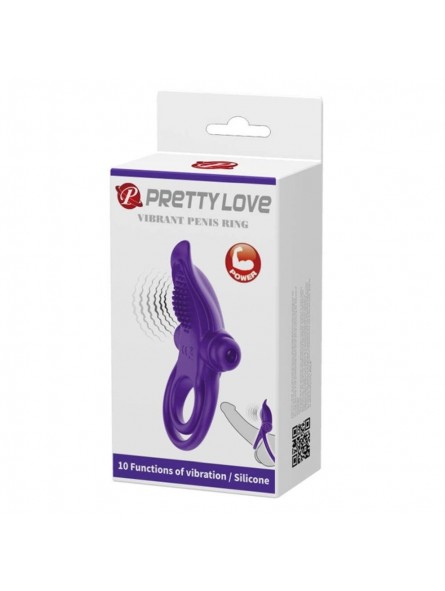 Pretty Love Vibrant Penis Ring Purple Pretty Love Vibrant Penis Ring Purple
